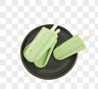 绿色冰淇淋雪糕冰糕图片