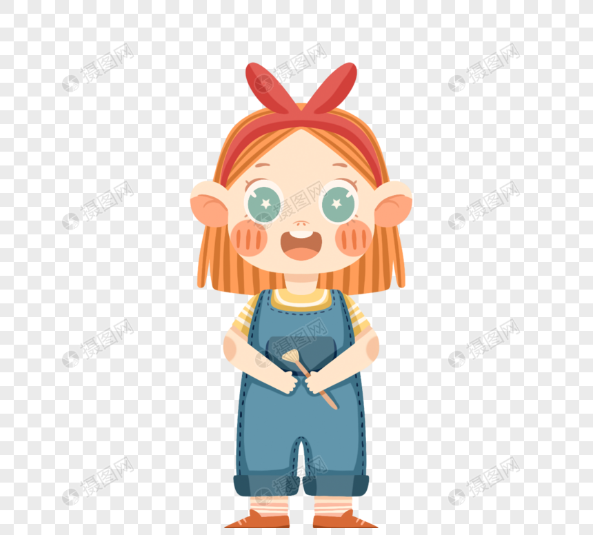 长发女孩美丽可爱小女孩