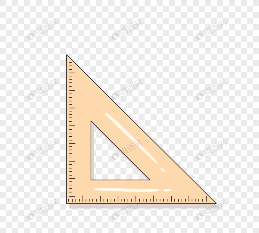 学习用具尺子等腰三角尺图片