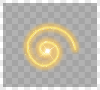 螺旋纹黄色光效光圈图片