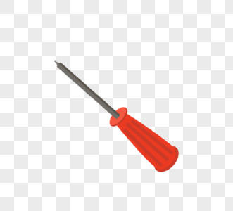 红色螺丝刀工具插图图片