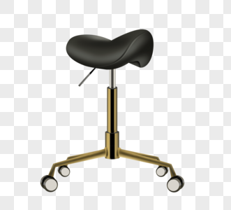 褐色办公椅手绘化妆椅家具座椅图片
