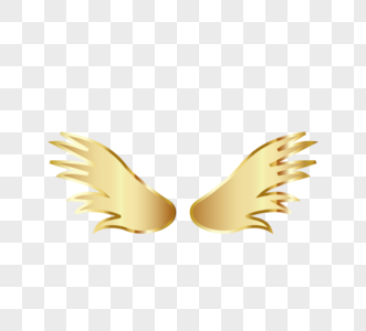 金色翅膀金属飞行图片