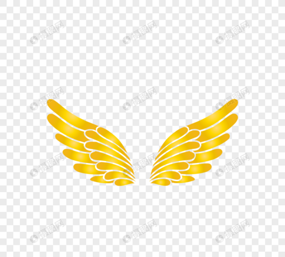 黄色飞行翅膀图片