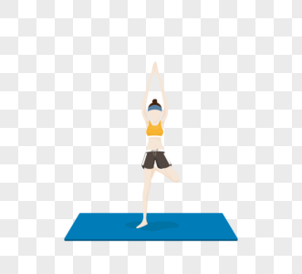 健身人物减肥人物瑜伽图片