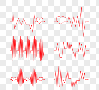红色希望监控心电图高清图片