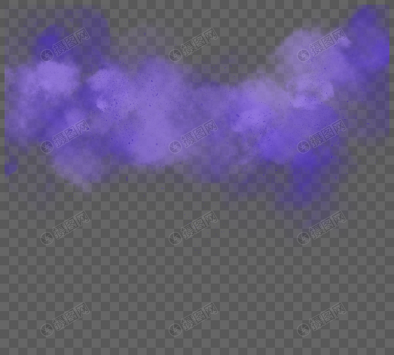 紫色系创意感手绘烟雾图片