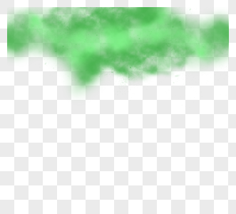 绿色创意感手绘烟雾边框图片