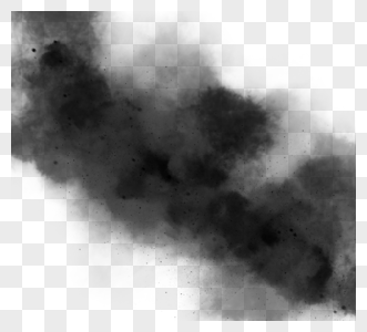 黑色创意感手绘烟雾元素图片