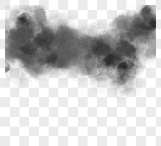 黑色创意感手绘烟雾图案高清图片