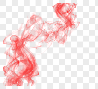 抽象红色漂浮烟雾效应图片