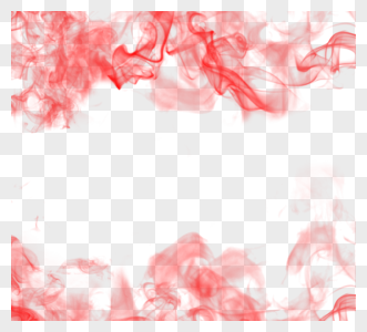 抽象扩散红色烟雾边框高清图片