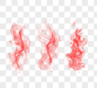 飘渺红色水墨烟雾效应图片