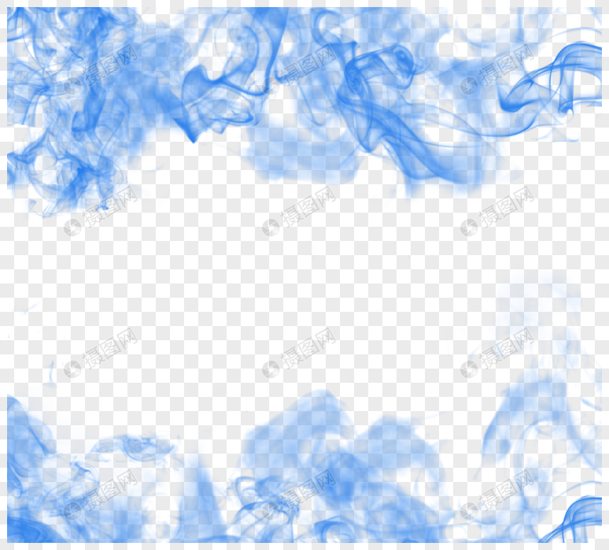抽象扩散蓝色烟雾图片