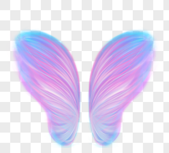 梦幻紫色飞翔翅膀图片