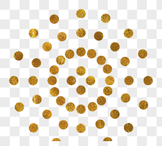 金色飘浮小圆点名片装饰高清图片