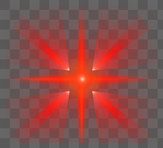 对称十字形红色太阳光光效高清图片