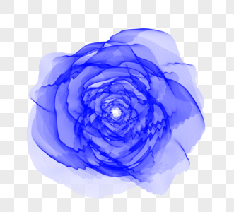 抽象蓝色球体与曲线图片