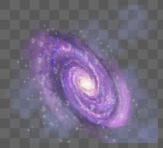 紫色透明感旋转天体星系图片