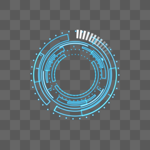 蓝色科技感边框高清图片