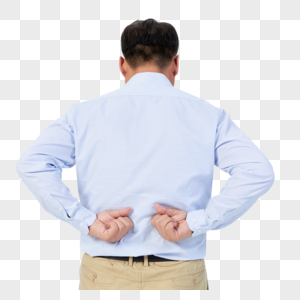 腰肌劳损的中年男性高清图片