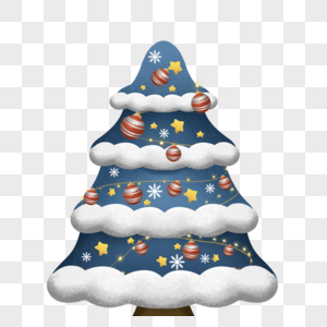 圣诞树圣诞快乐简单树高清图片