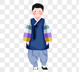 ﻿韩国服饰人物蓝色高清图片