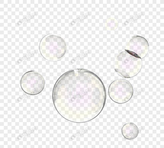 3d透明肥皂泡泡图片