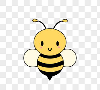 卡通简单矢量昆虫蜜蜂bee图片