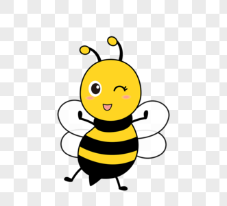 bee有趣可爱矢量卡通跳舞蜜蜂图片