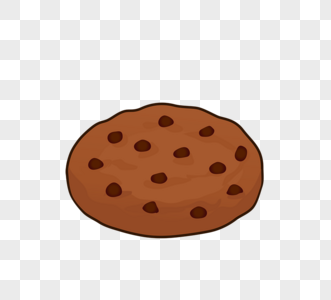 卡通巧克力豆曲奇饼干cookie高清图片