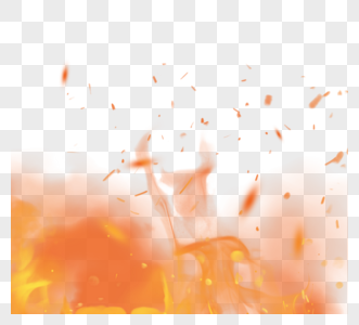 燃烧橙色火焰图片