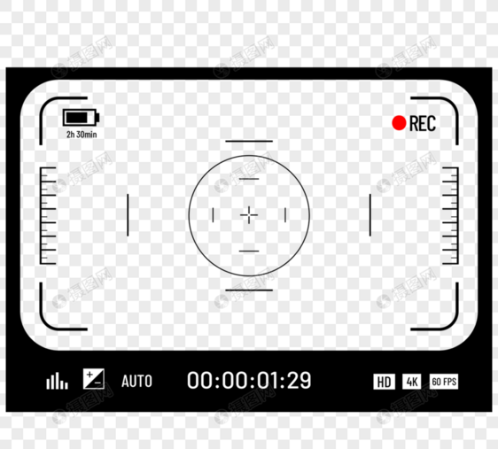 相机线框取景器图片