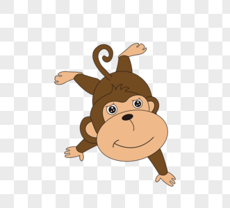 矢量卡通搞笑猴子玩耍素材monkey图片