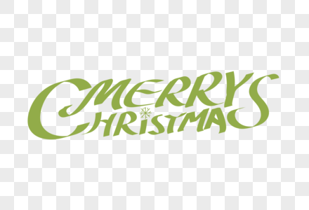 高端大气Merry Christmas字体图片