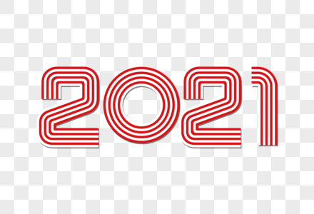 2021创意线条字图片