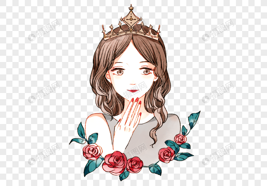 头戴王冠的女孩