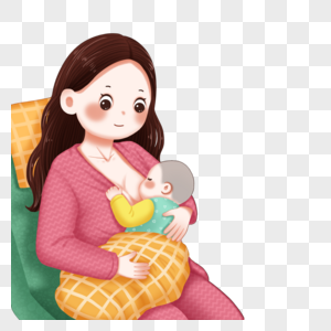 母乳喂养喂奶哺乳期高清图片