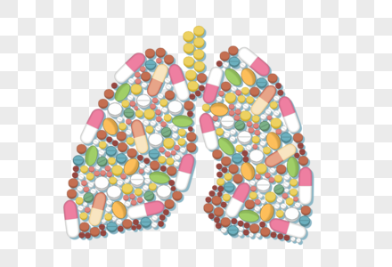 肺和药物图片