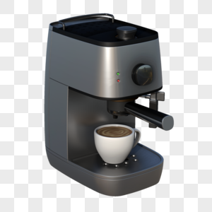 咖啡机3D模型三维建模高清图片素材