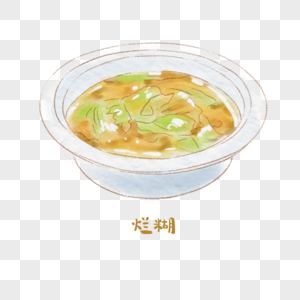 烂糊苏菜手绘美食图片