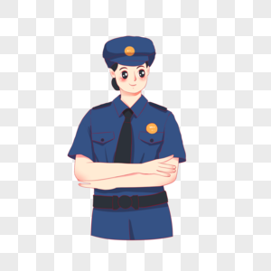 五一劳动节之敬业的女警察图片