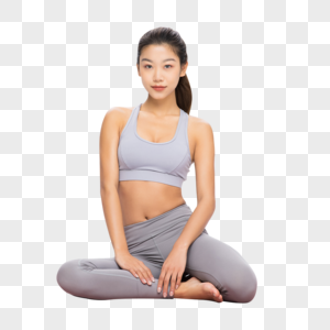 健身女性做瑜伽图片