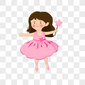 粉色裙女孩跳芭蕾舞的女孩图片