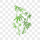 绿色竹子卡通元素图片