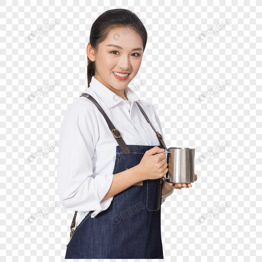 咖啡厅服务员制作咖啡图片