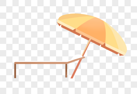 躺椅遮阳伞图片
