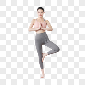 女性瑜伽健身训练高清图片
