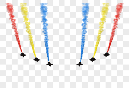 飞行表演剪影高清图片
