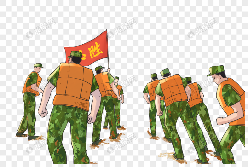 抗洪救灾元素素材下载-正版素材401954154-摄图网